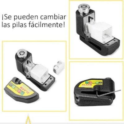 candado moto bicicleta alarma - Imagen 2