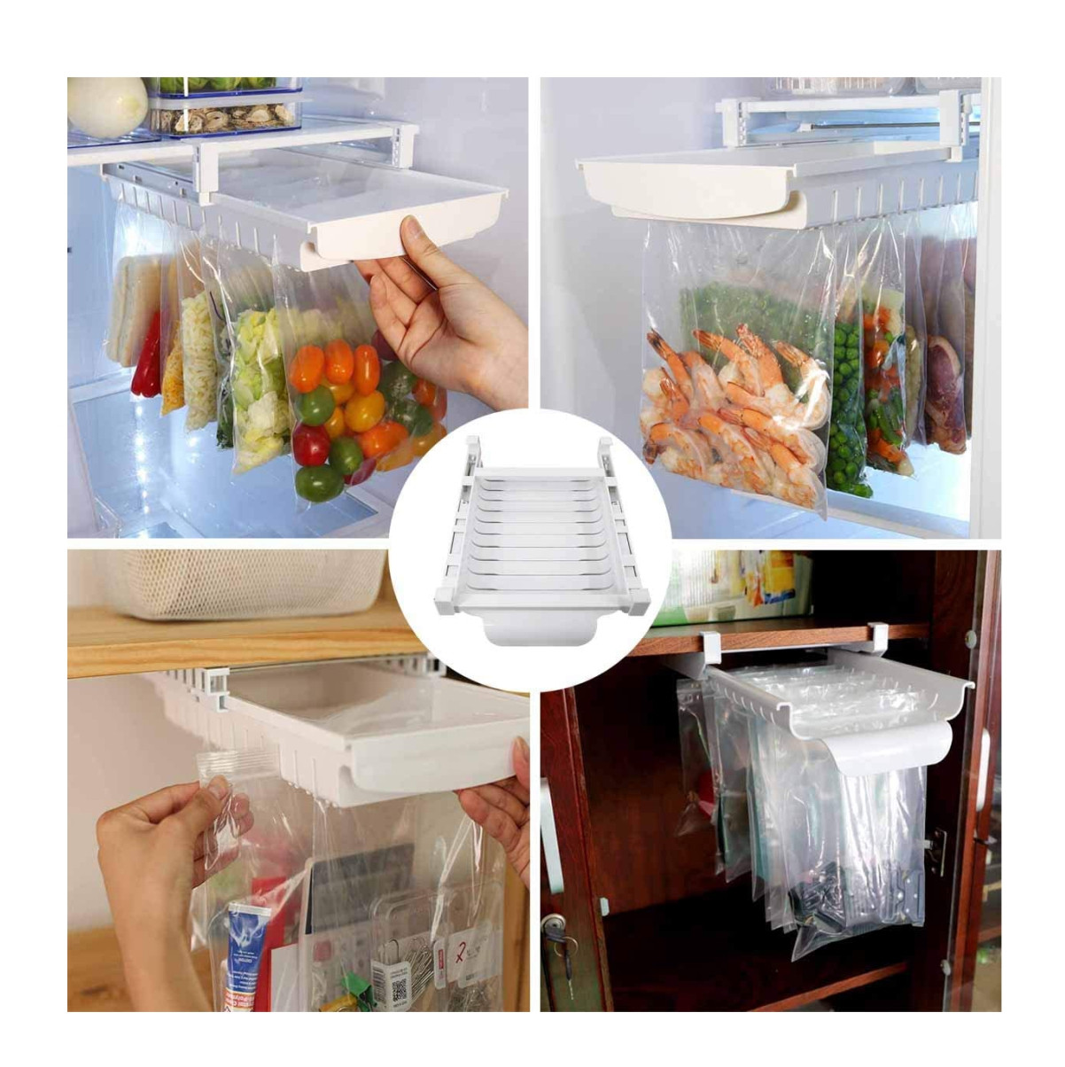 Organizador Nevera + 10 Bolsas Ziplock