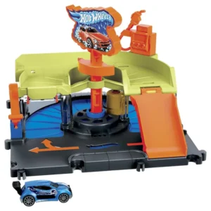 Pista de Carros Juguetes HOT WHEELS Autolavado de la Ciudad