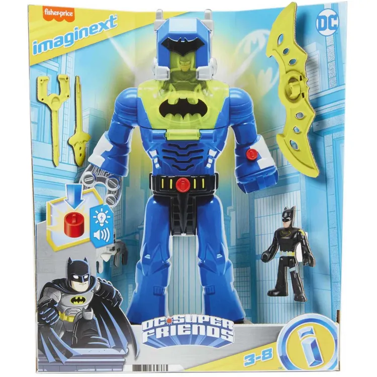 Figura de Acción FISHER PRICE Batman Exo Traje Azul
