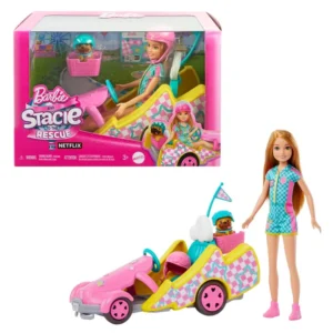 Muñeca BARBIE Stacie Al Rescate Go-Kart