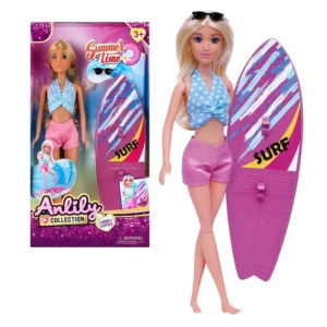 Muñeca ANLILY Surfista Con Accesorios 29 Cm