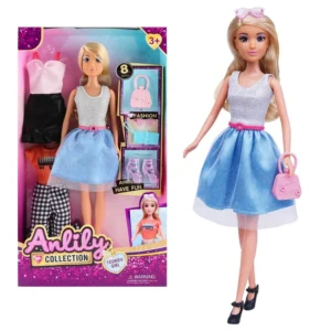 Muñeca ANLILY Con Accesorios 29 Cm