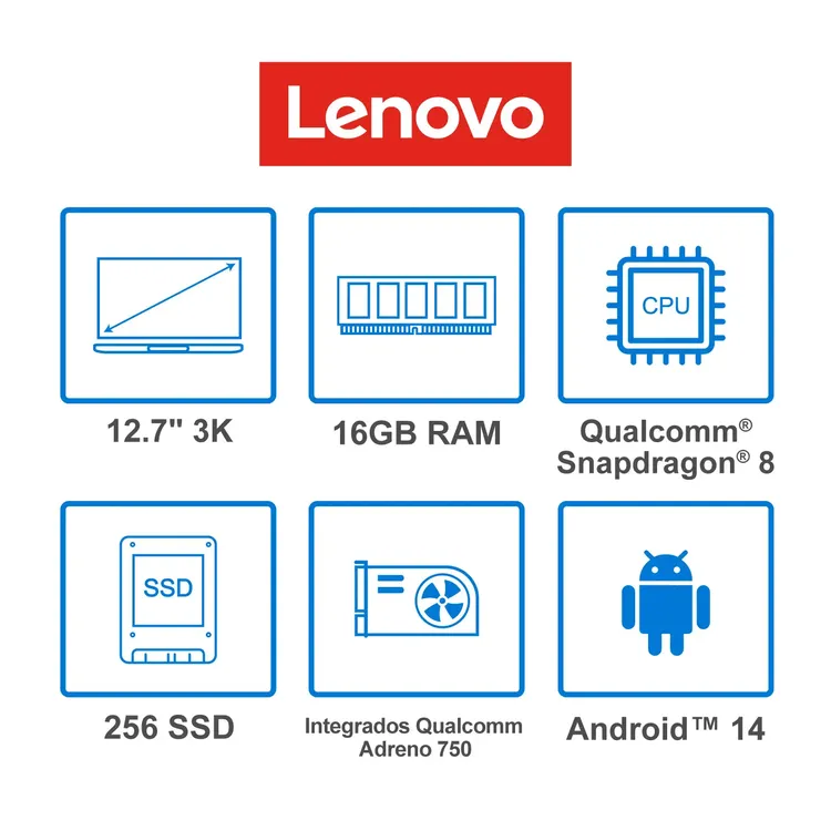 Tablet LENOVO 12.7" Pulgadas Yoga Tab Plus - 256GB - WiFi - Azul - Imagen 7