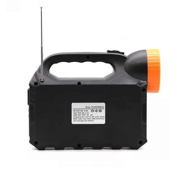 Kit Planta Solar 3 Bombillos Radio Bluet