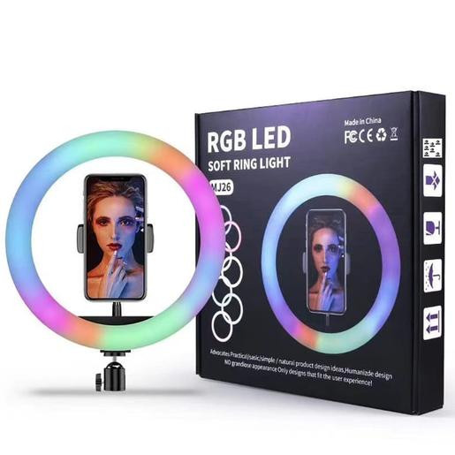 Aro De Luz 30cm RGB + Tripode 2 Metros