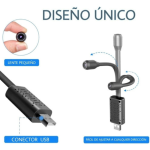 Minicámara USB portátil con detección de