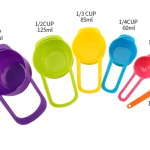 Juego Set 6 Cucharas Copas Tazas Medidor