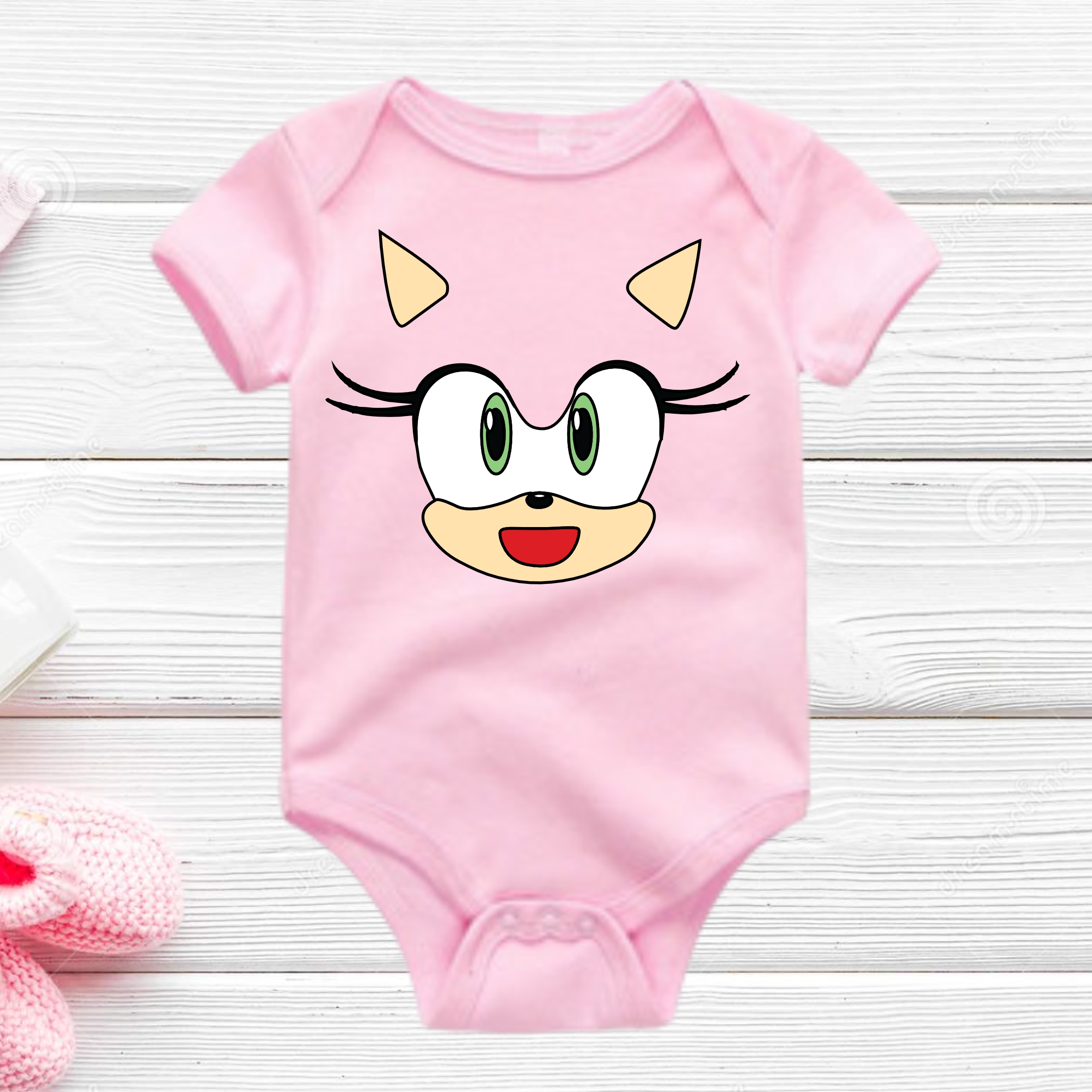 Body Mameluco Bebé Amy Sonic