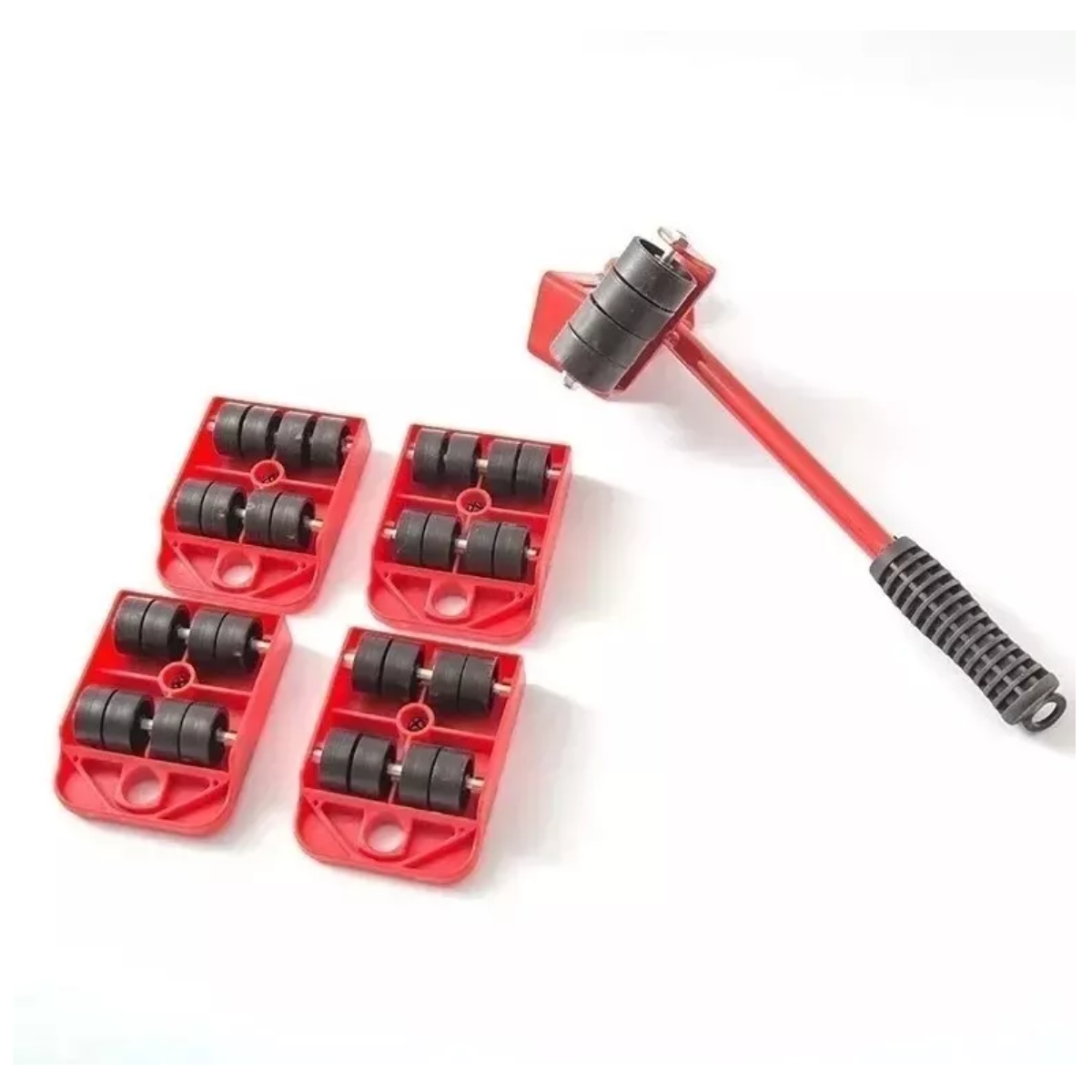 Bases Con Ruedas Y Palanca Para Mover Mu - Imagen 2