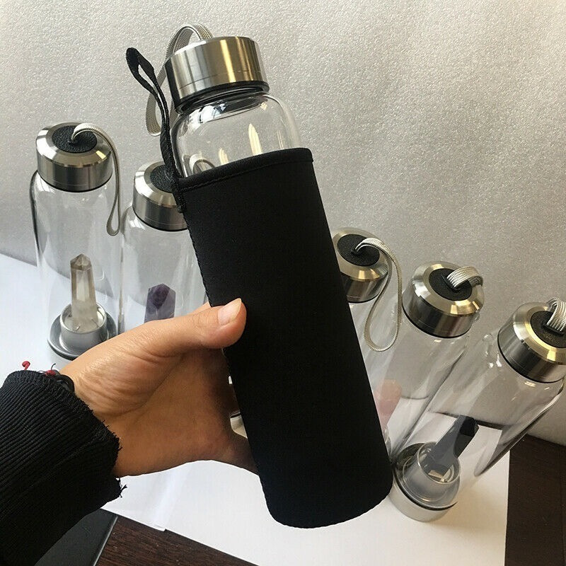 Termo Botella De Agua Cristal De Cuarzo