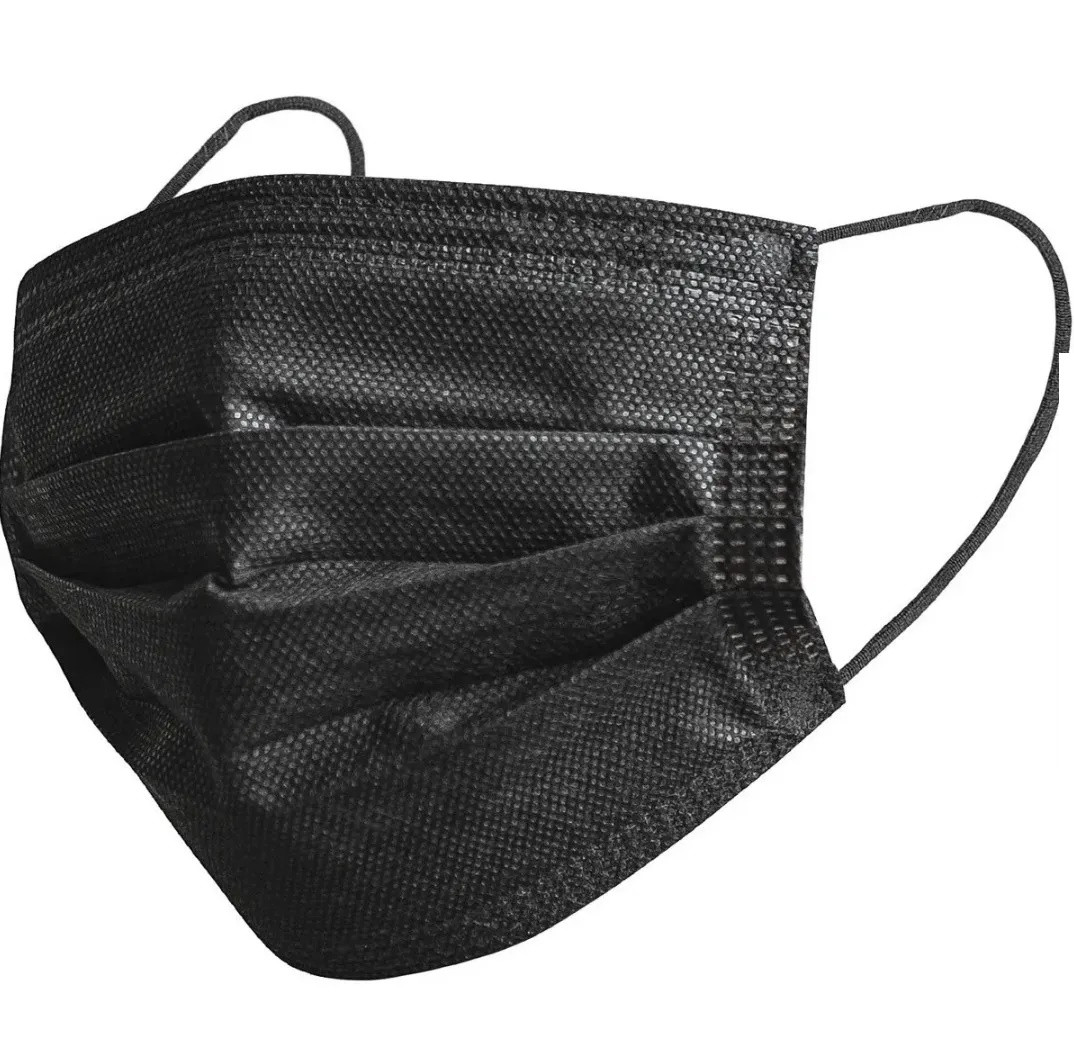 Tapaboca Desechable Negro X 50 - Imagen 2