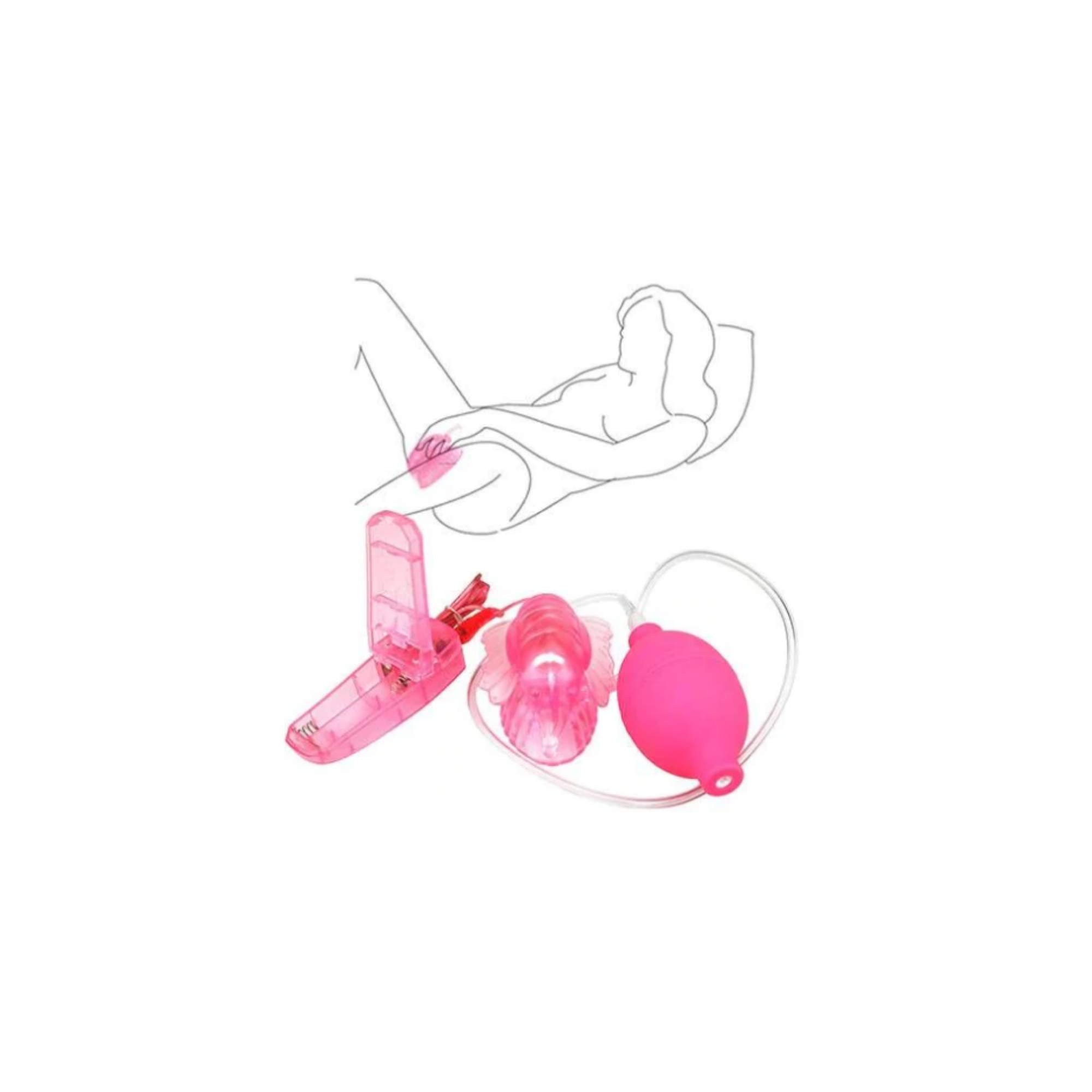 Bomba de Succión Femenina Saris Rosado