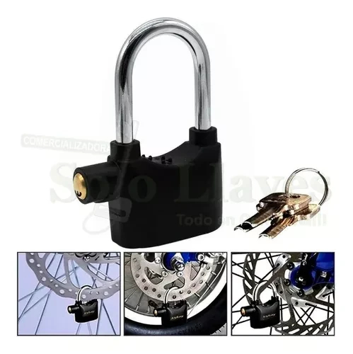 Candado Seguridad  Alarma Moto Bicicleta