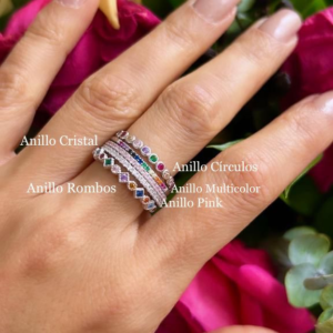 Anillo Cristales Blancos