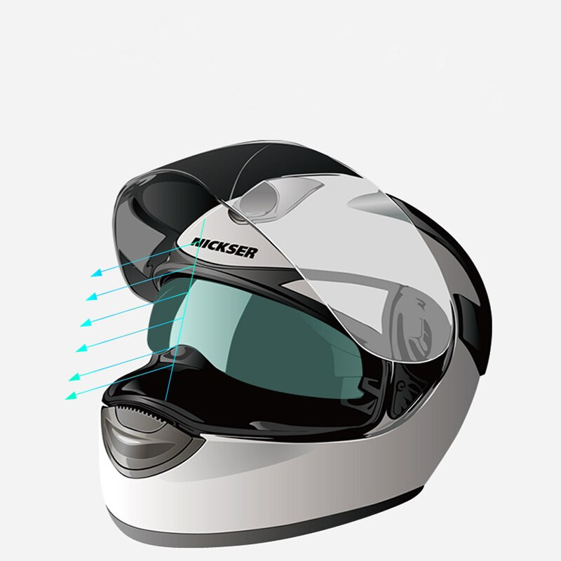 combo x2 Visera antiempañante casco moto