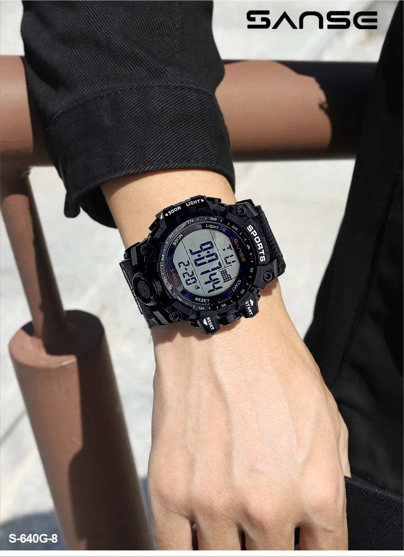 S-640G-8E RELOJ SANSE DEP NEGRO ESTUCHE - Imagen 2