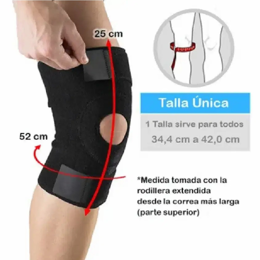 Rodillera ortopédica deportiva ajustable