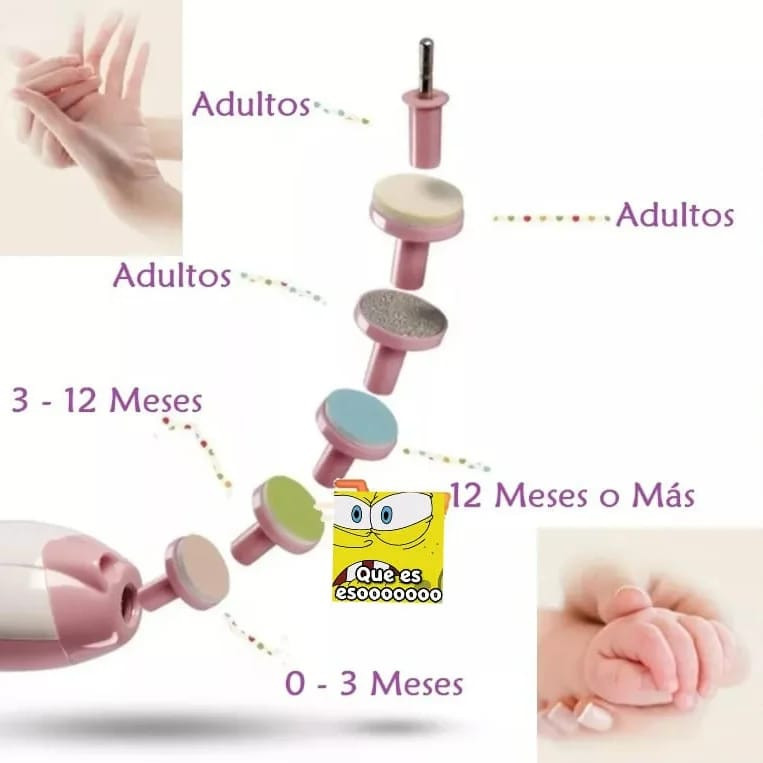 LIMA DE UÑAS PARA BEBES Y ADULTOS 🔥