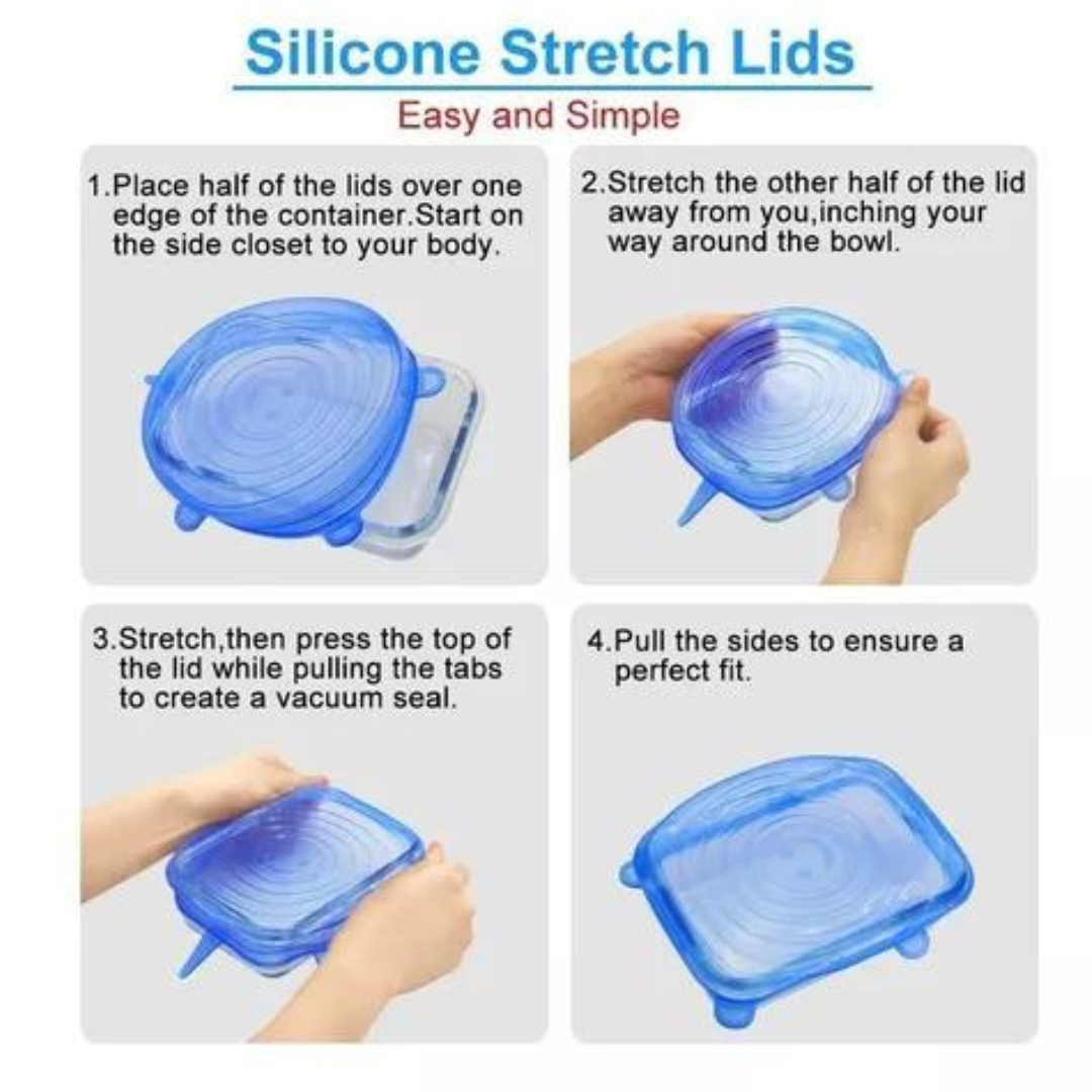 Tapas De Silicona Multiusos Set 6 Pz Ali