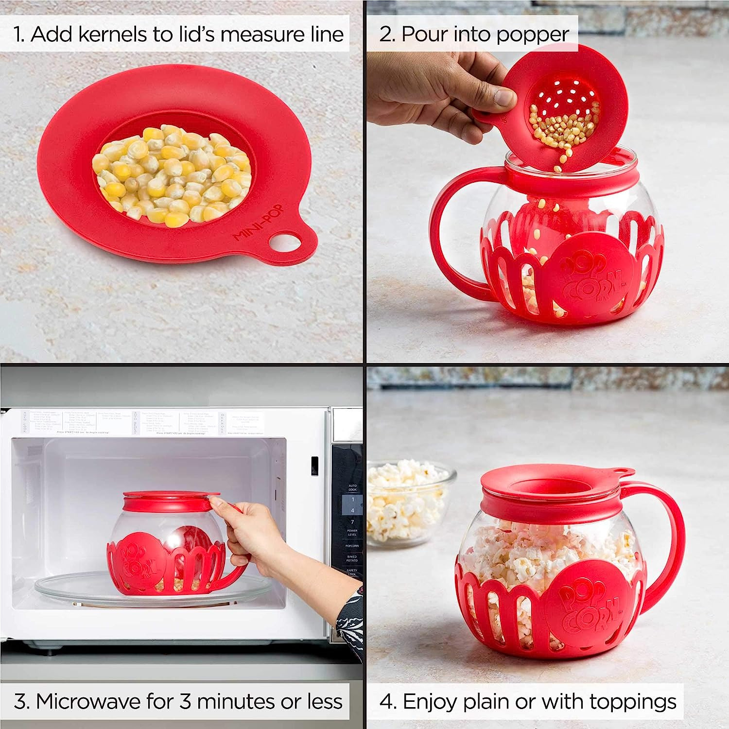 Envase Para Preparar Palomitas De Maíz