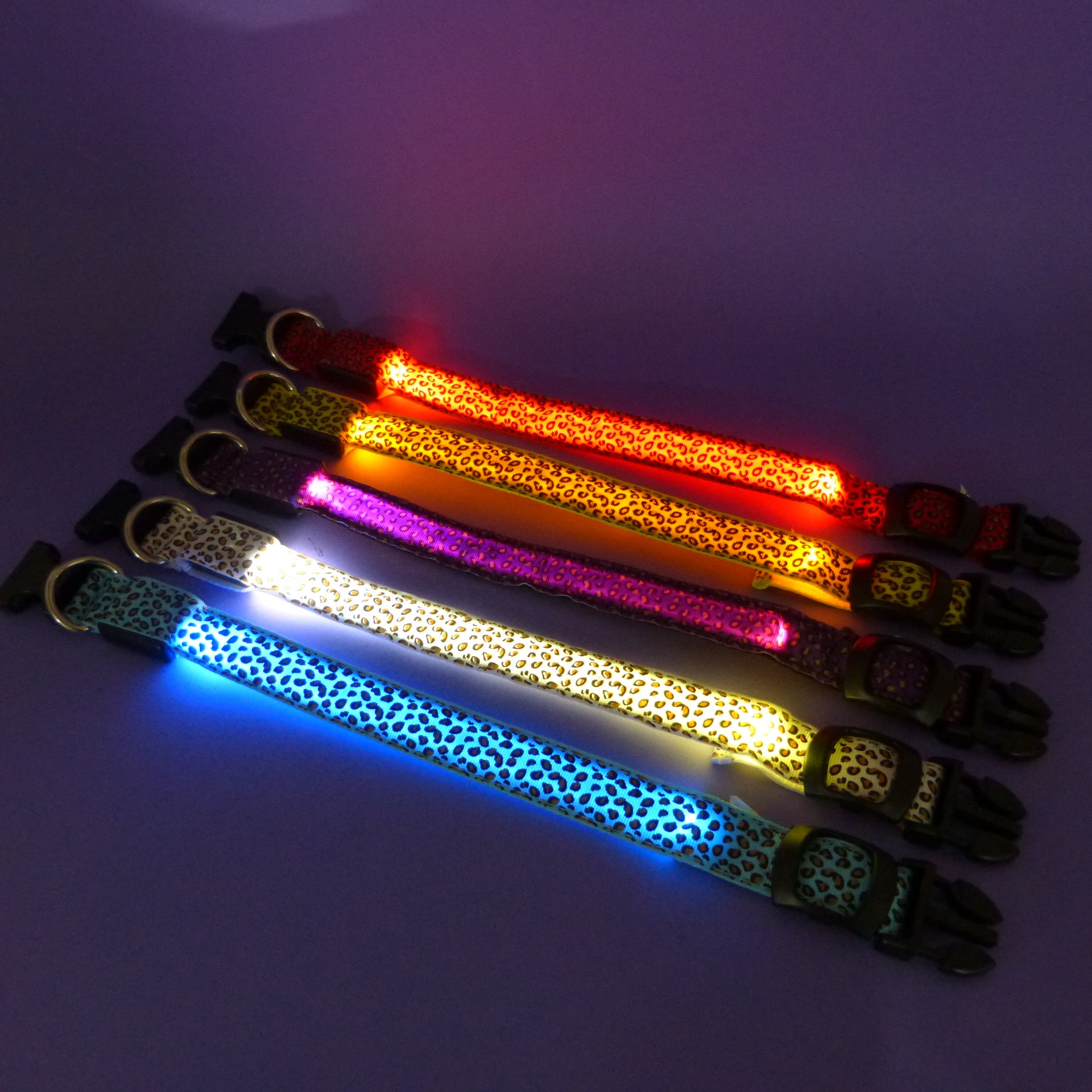 Collar para mascotas con luz led talla