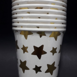 VASO ESTRELLA DORADO 7ONZ