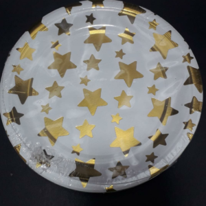 PLATO ESTRELLA DORADO 18CM