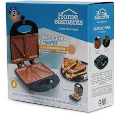 Sanduchera 2 Puestos Home Elements HESM-