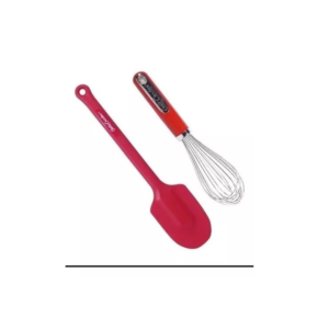 Set Espatula Silicona y Batidor manual