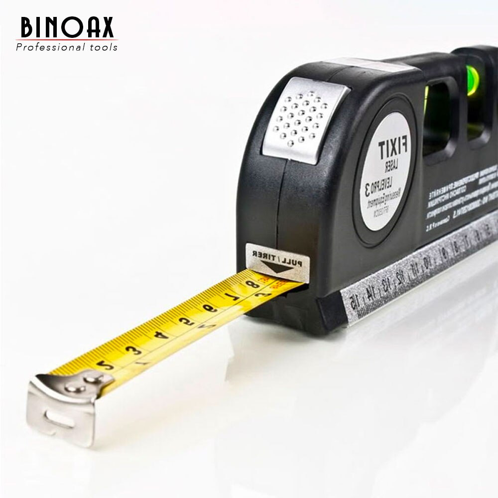 Nivel Laser Con Metro Tres Burbujas