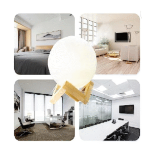 Lampara luna con difusor