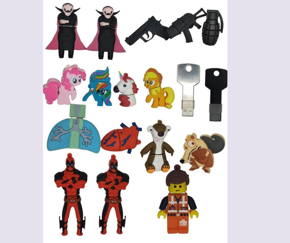 Memoria Usb 64 Gb Personajes Muñ