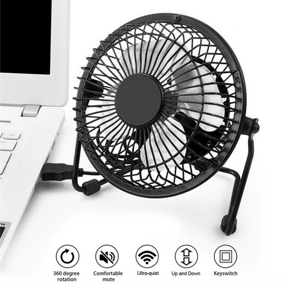 Ventilador metálico USB 7 pulgadas
