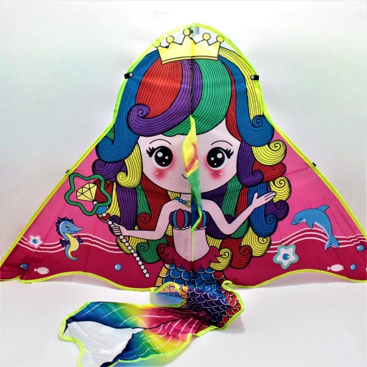 Cometa estilo de sirena 125cmx68cm