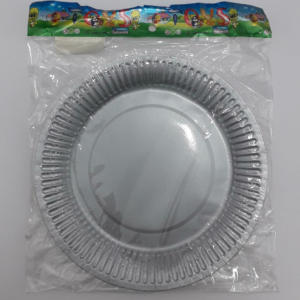 PLATO PLATEADO MATE BOLSA 18CM
