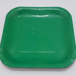 PLATO CUADRADO  VERDE   19CM