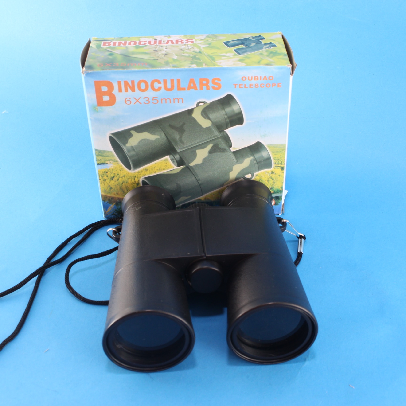 Binoculares medidas 6x35mm color negro