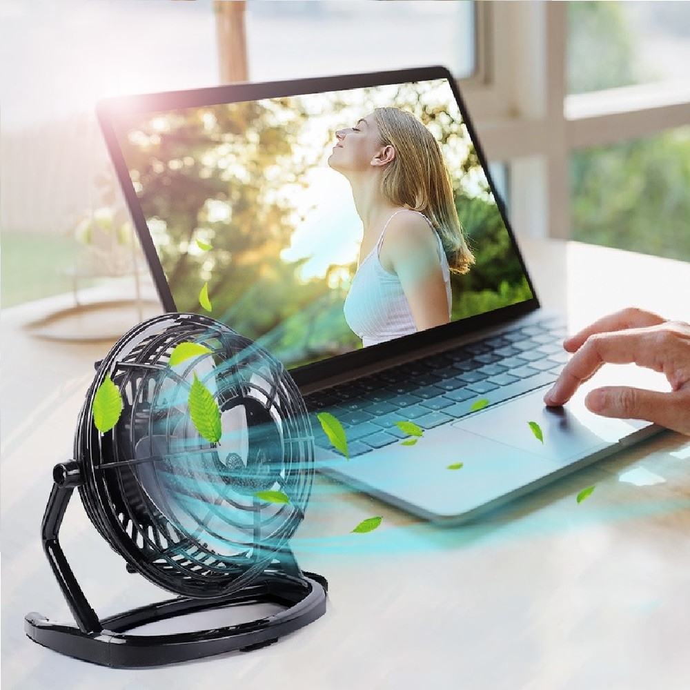 Mini ventilador conexión USB 4 aspas