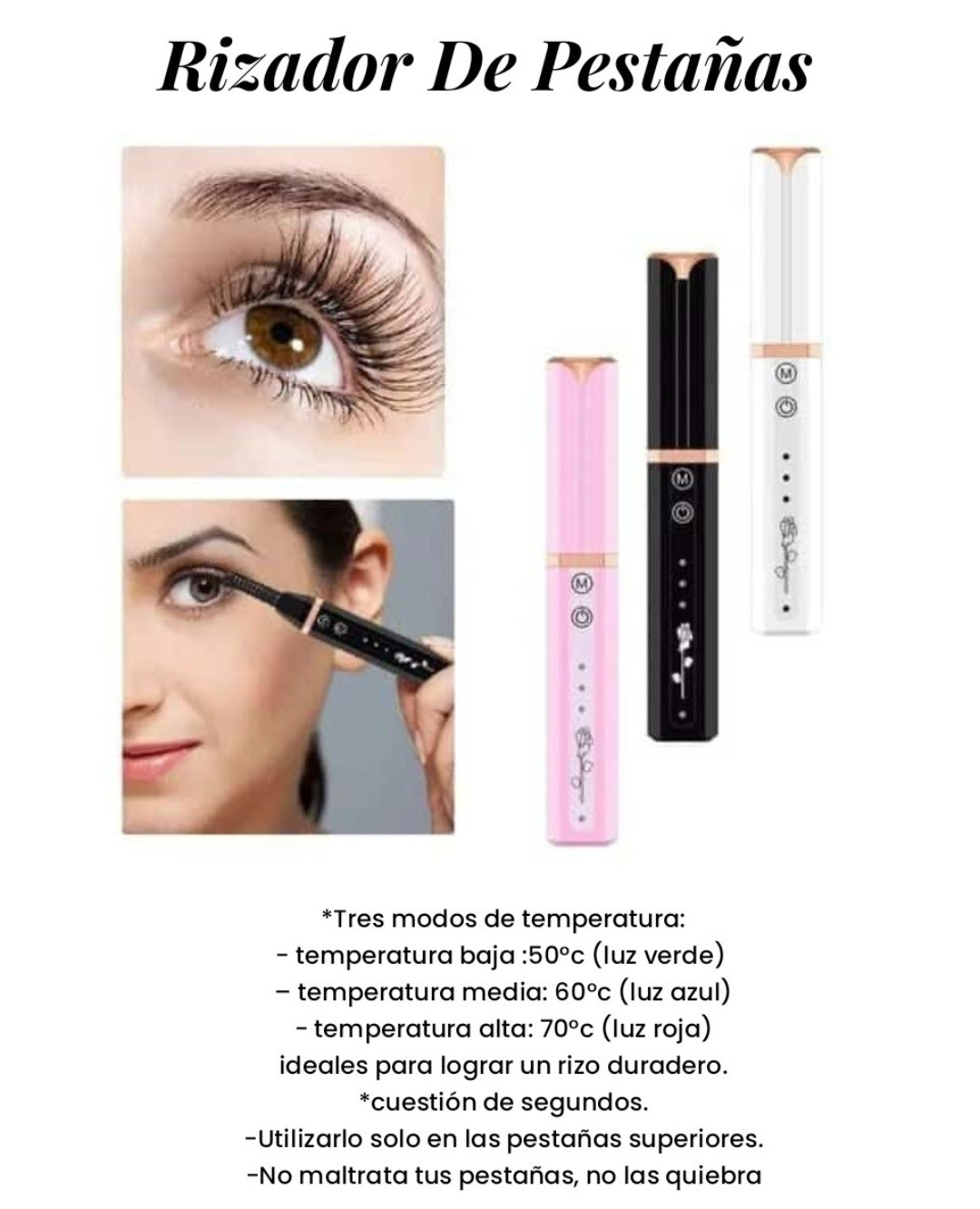 💥 ENCRESPADOR ELÉCTRICO PESTAÑAS