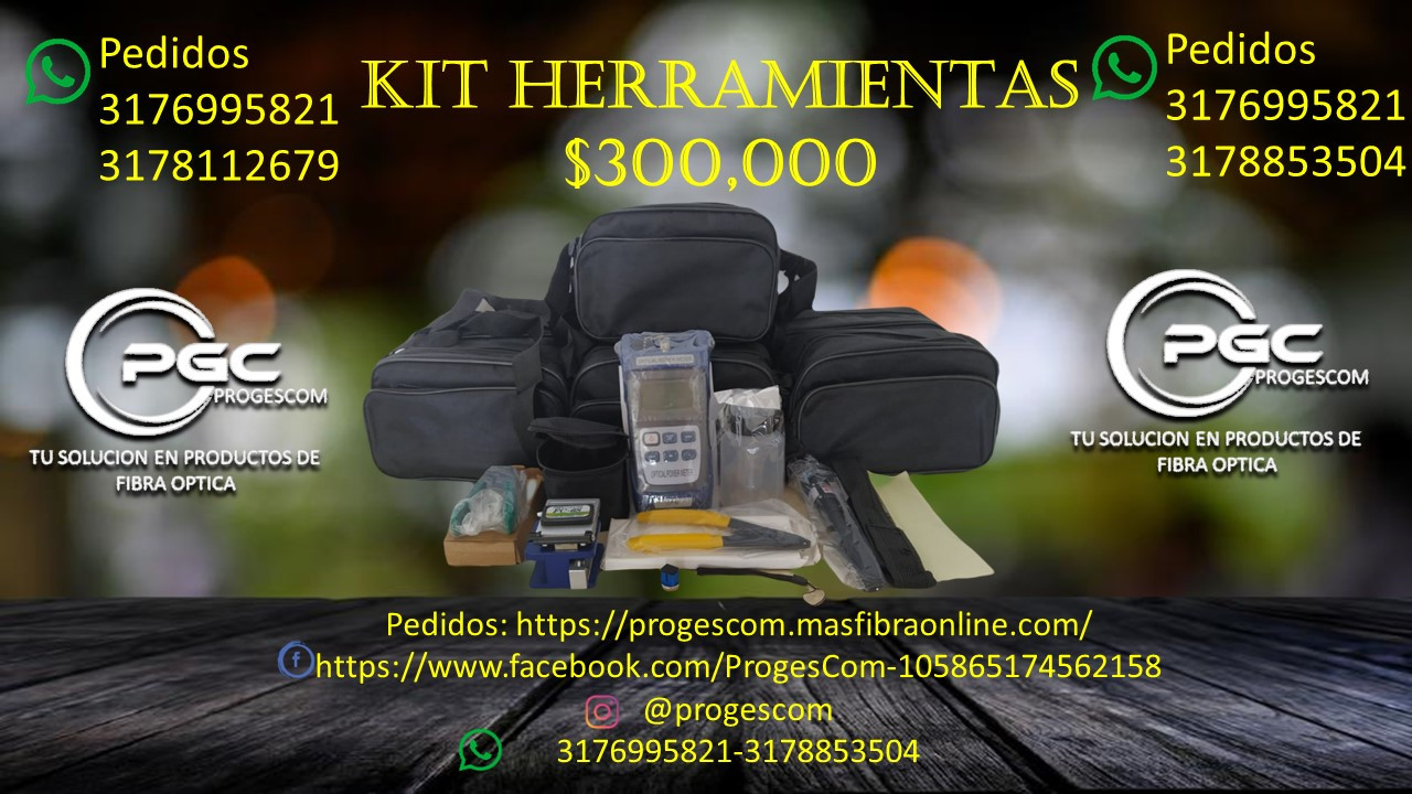 KIT DE HERRAMIENTAS DE FIBRA