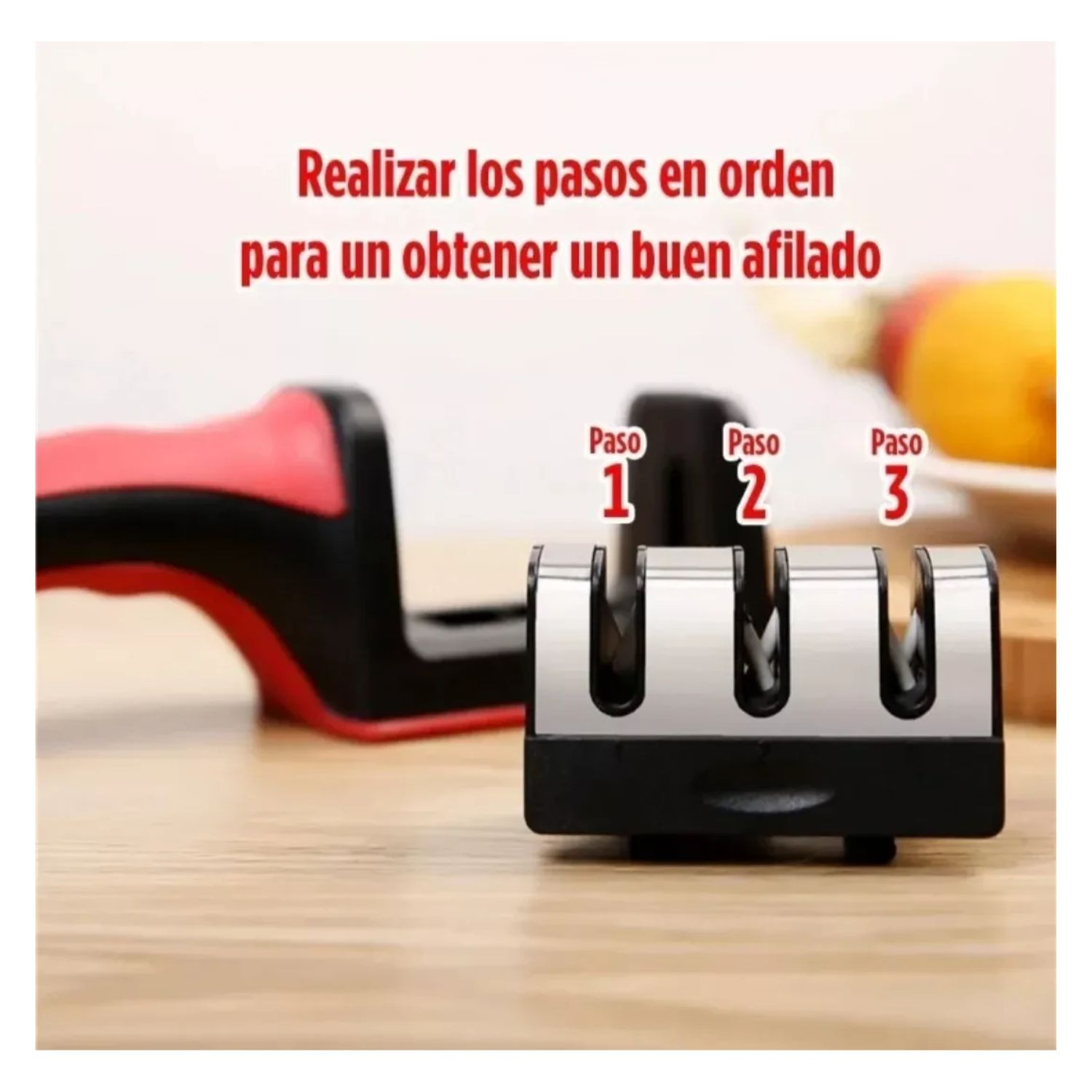 Afilador Cuchillo Ergonómico Acero - Imagen 2