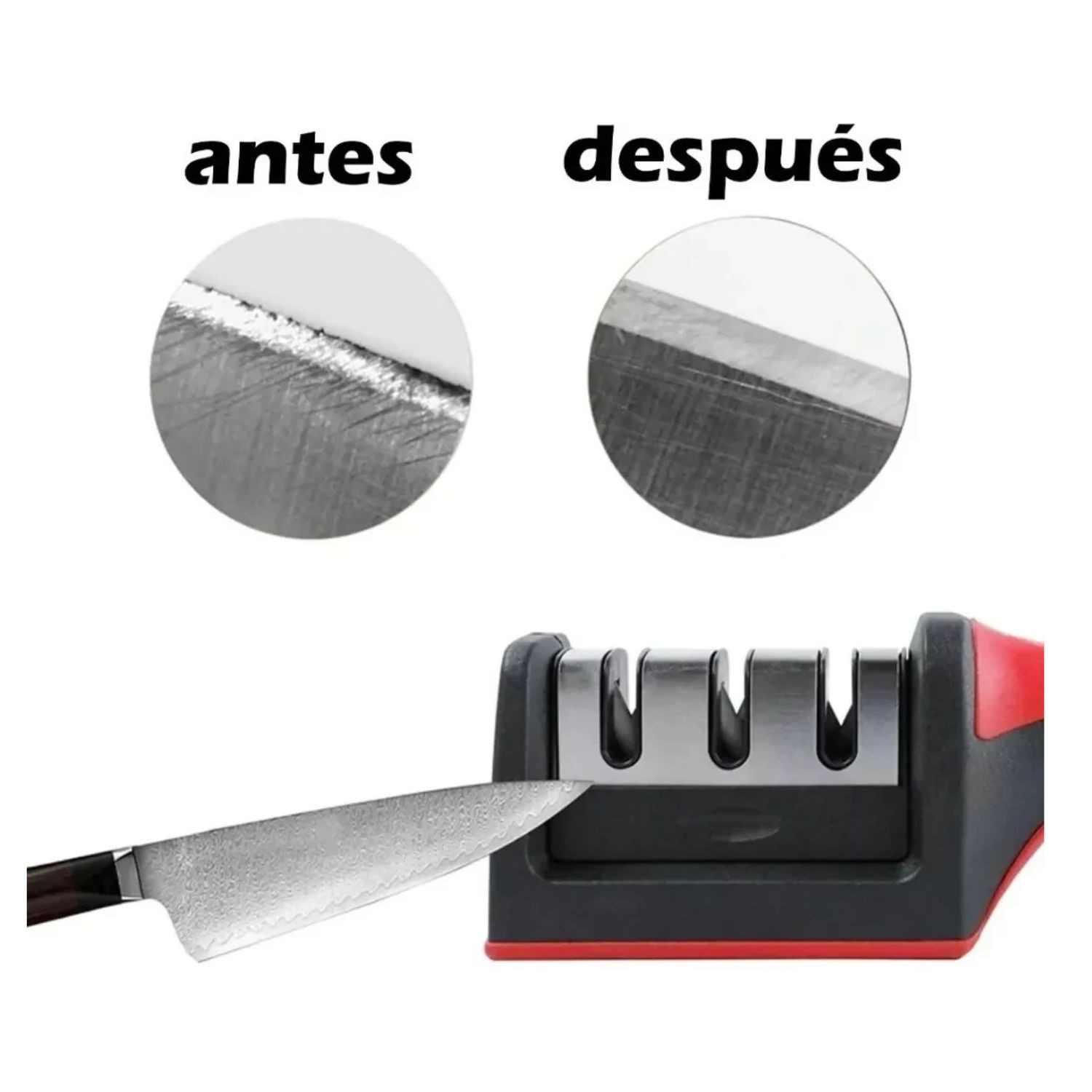 Afilador Cuchillo Ergonómico Acero