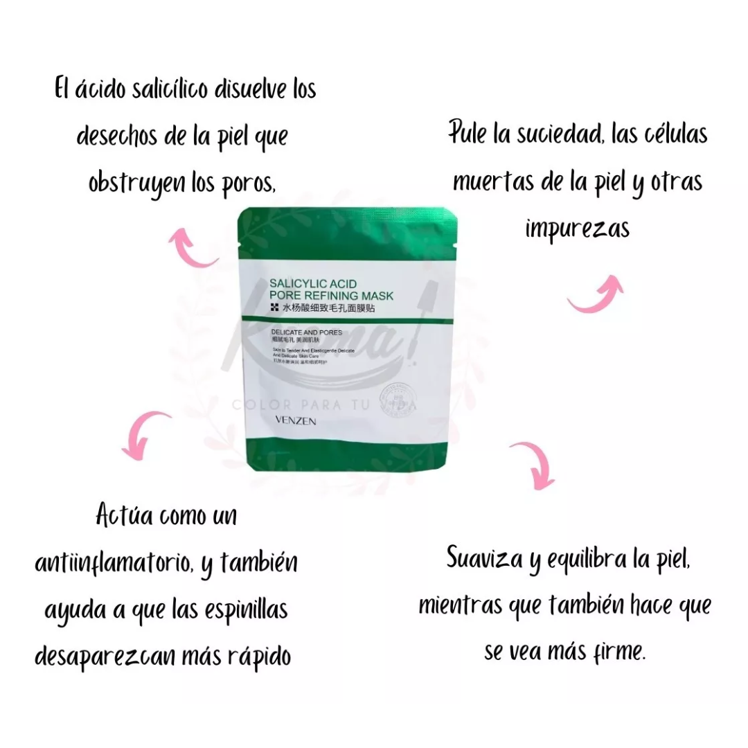 mascarilla antiacné con acido salicilico