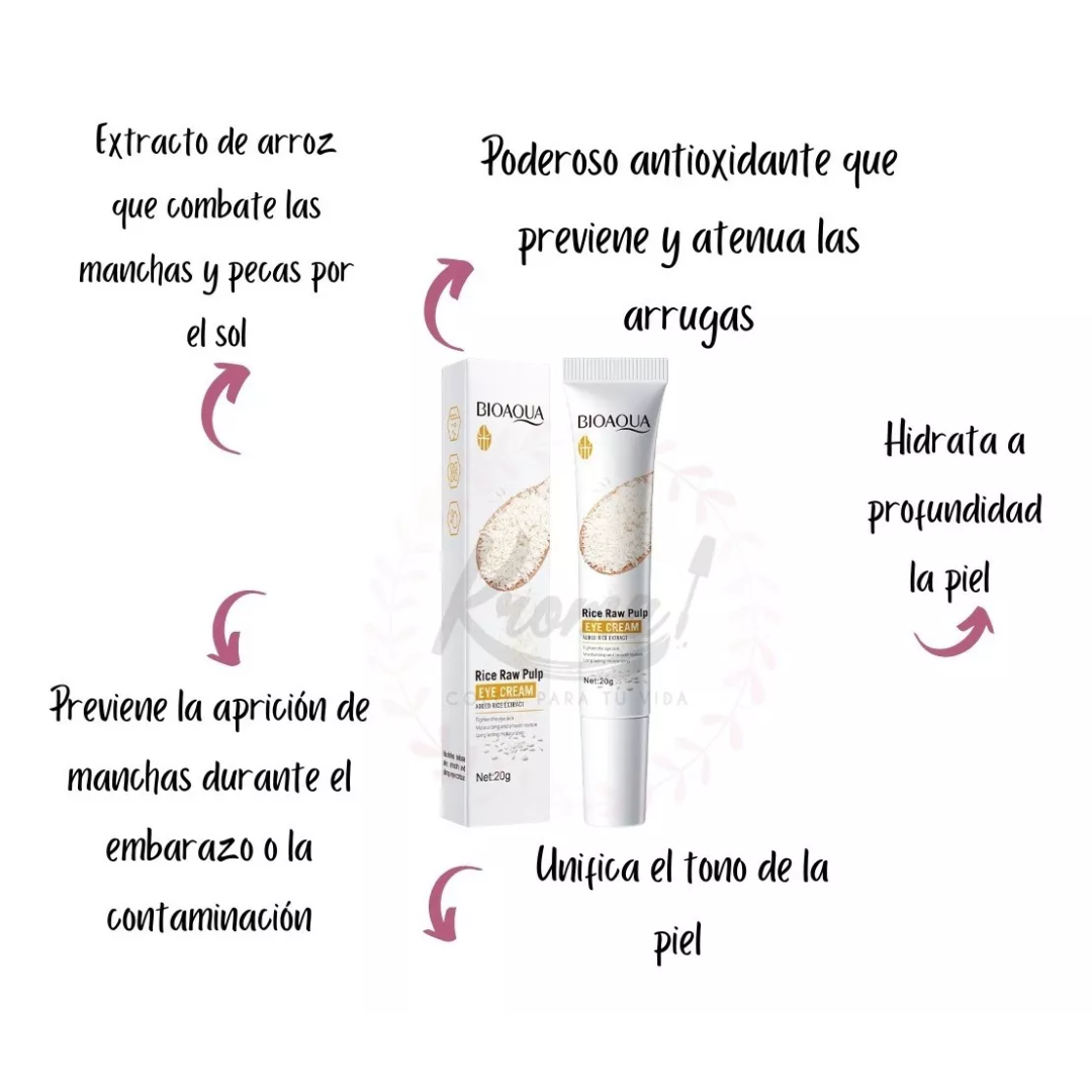 crema contorno de ojos de arroz Bioaqua