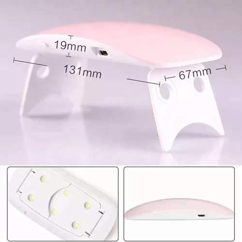 💅LAMPARA PARA UÑAS MINISUN PORTATIL🌺
