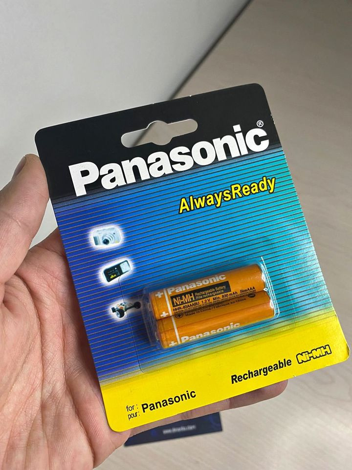 Pilas Panasonic AAA X2 Teléfono ⚡