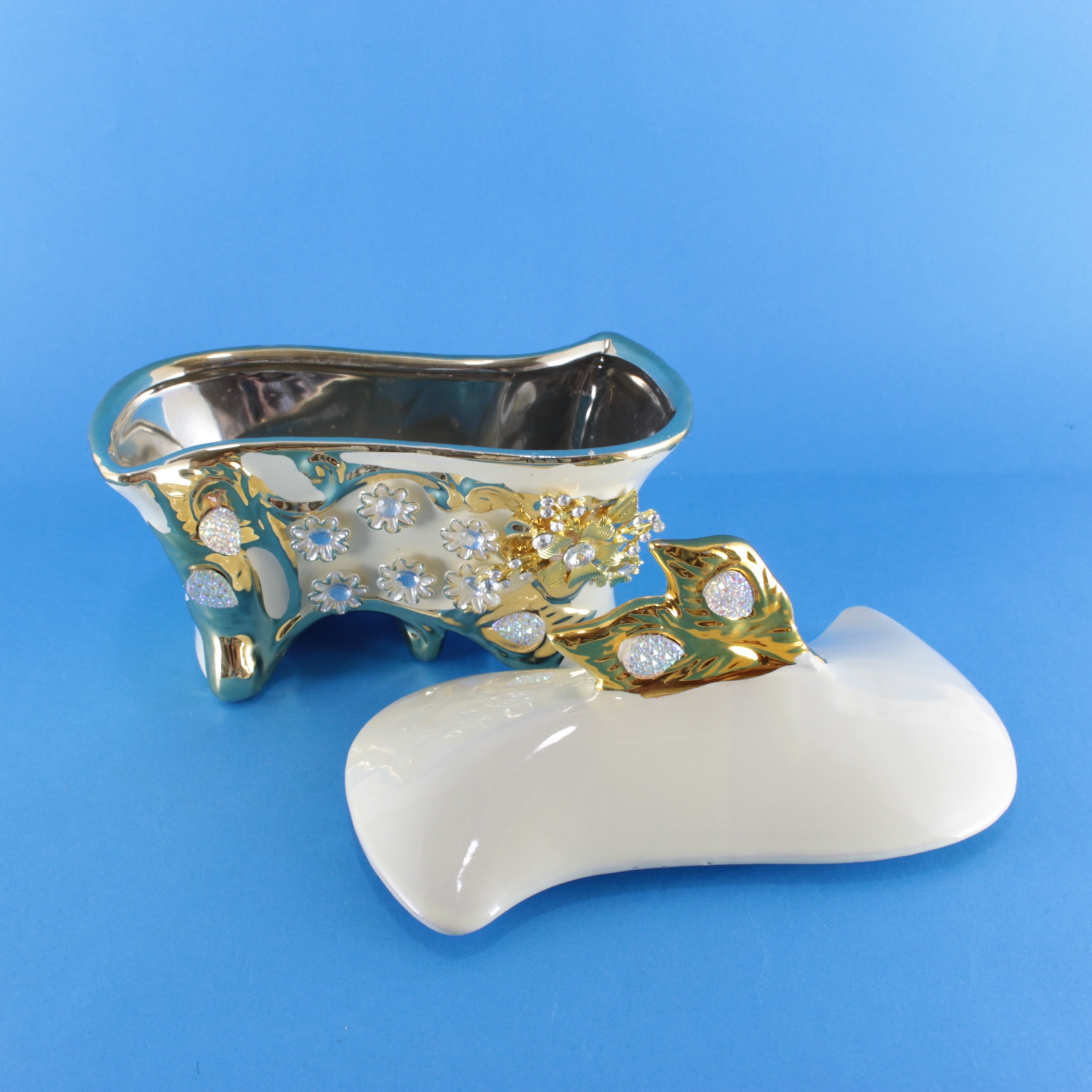 Cofre porcelana decorado