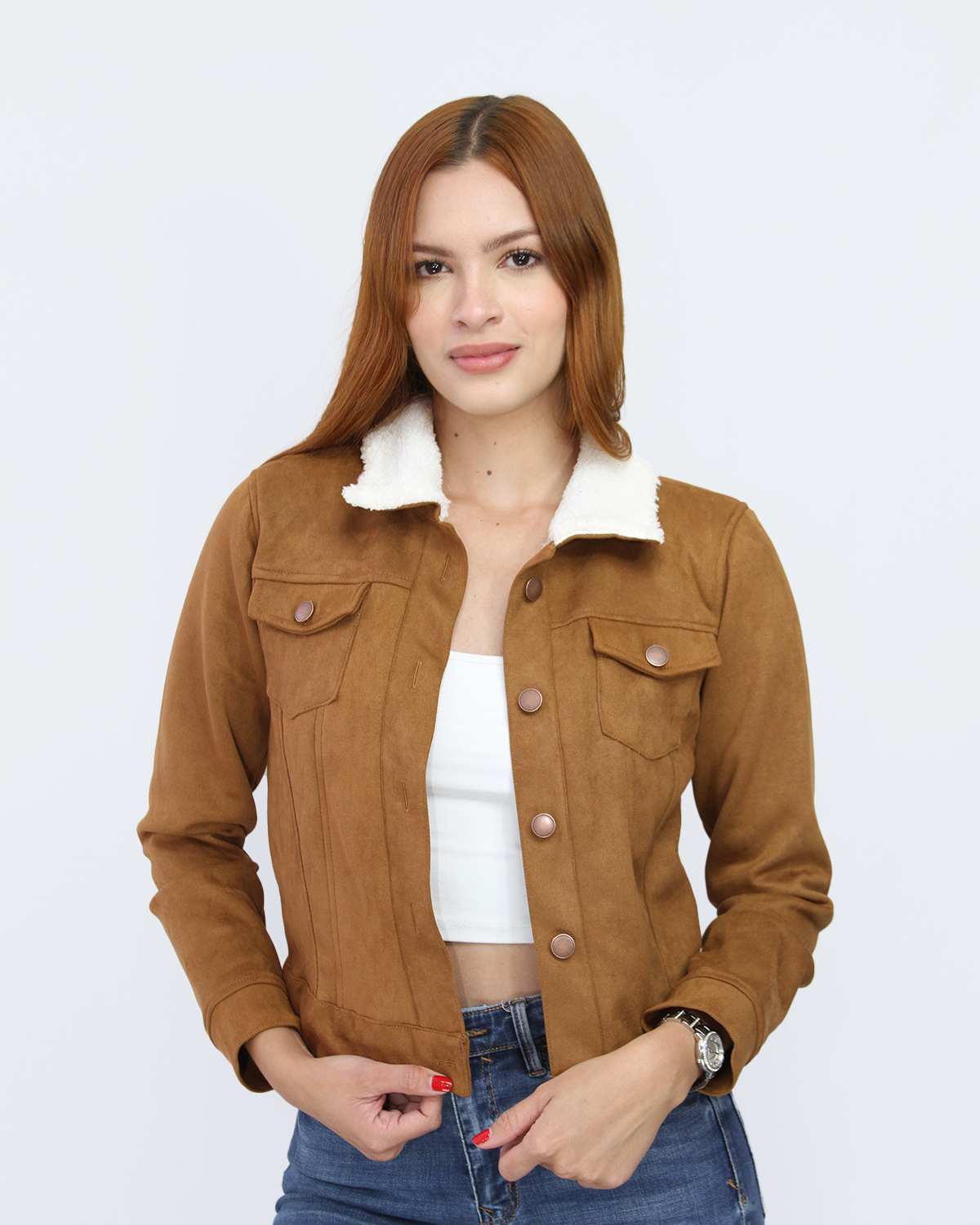 Chaqueta Vangot Clásica Gamuza - Imagen 2