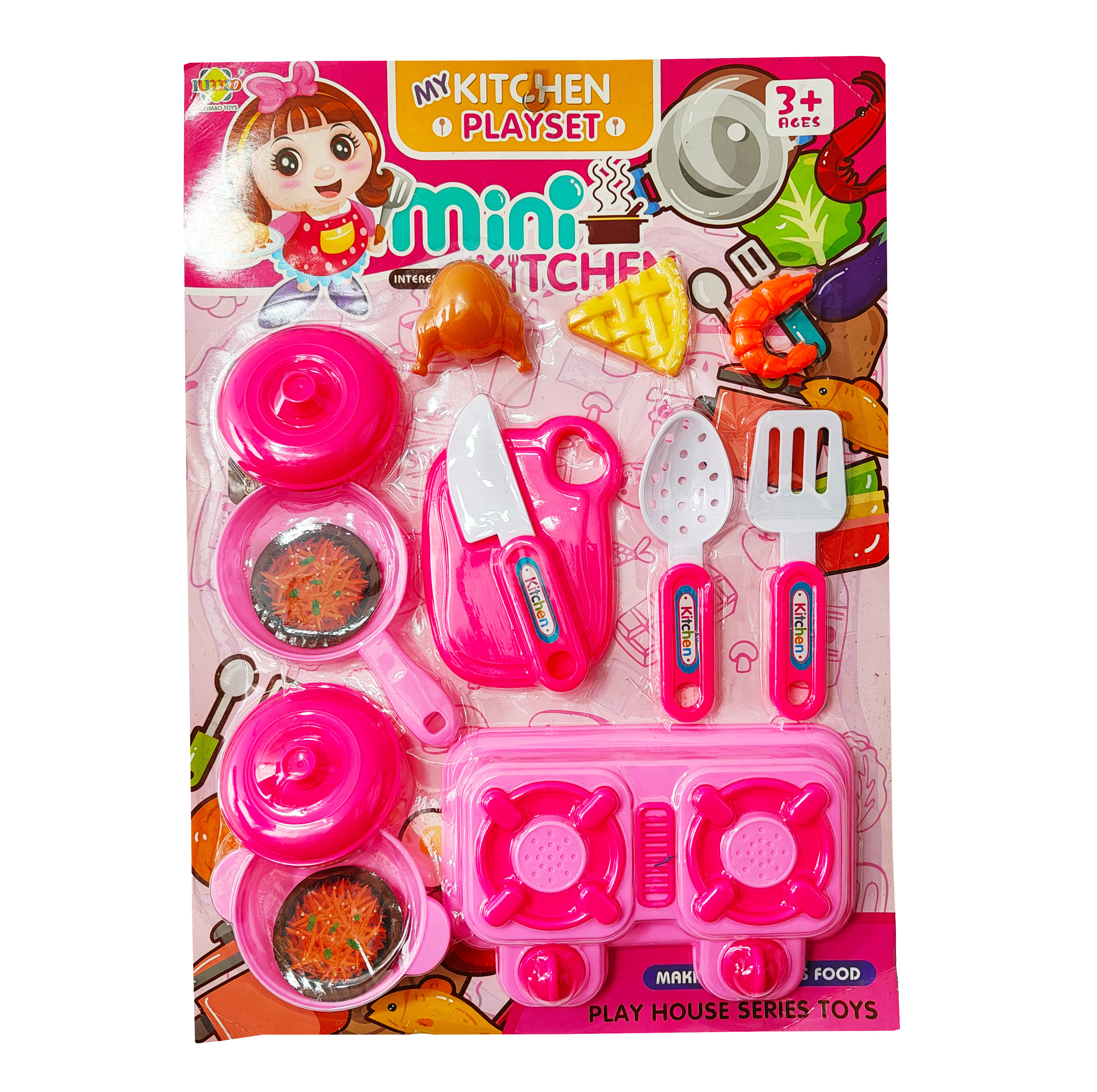 Cocina Sartenes Utensilios Comida Juguet